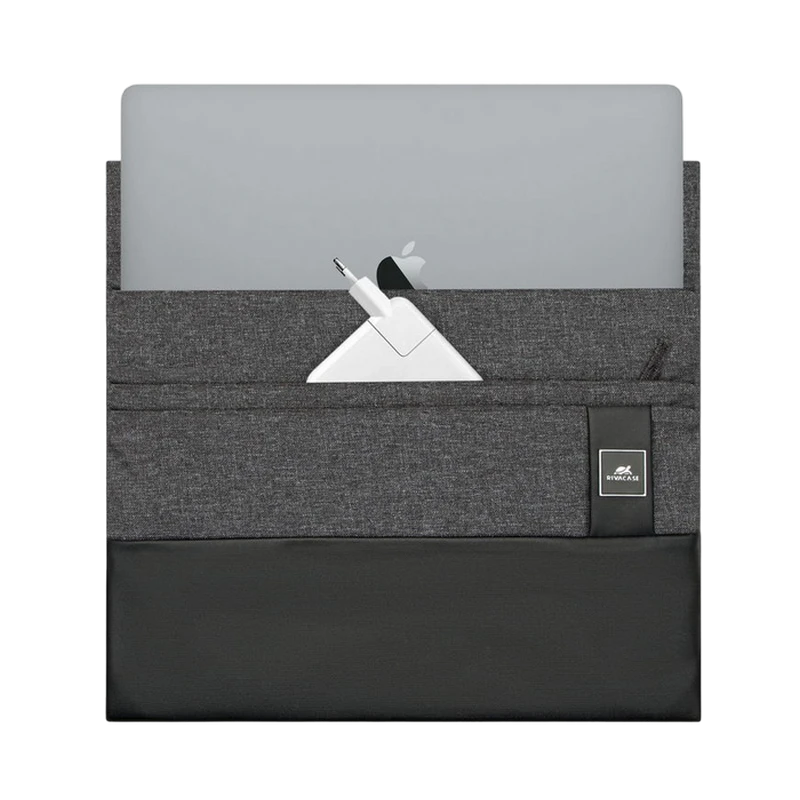 Husă universală pentru laptop rivacase lantau, 15.6", poliester, negru 10