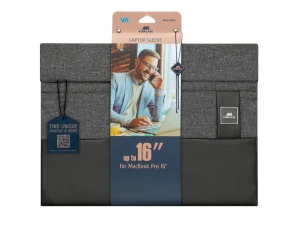 Husă universală pentru laptop rivacase lantau, 15.6", poliester, negru Thumbnail 17