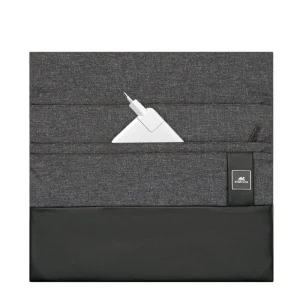 Husă universală pentru laptop rivacase lantau, 15.6", poliester, negru Thumbnail 15