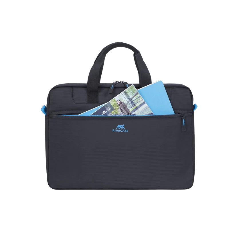 Сумка для ноутбука rivacase regent, 15.6", полиэстер, чёрный 3