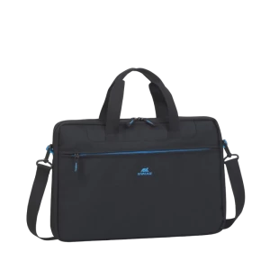 Сумка для ноутбука RivaCase Regent, 15.6", Полиэстер, Чёрный