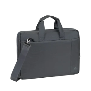 Сумка для ноутбука rivacase central, 15.6", полиэстер, серый