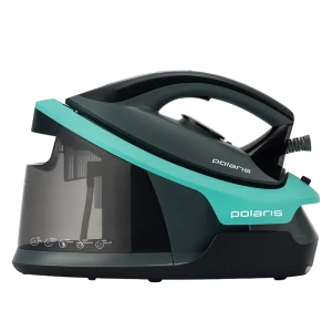 Утюг с парогенератором Polaris PSS7700K, 2800Вт, Бирюзовый | Черный