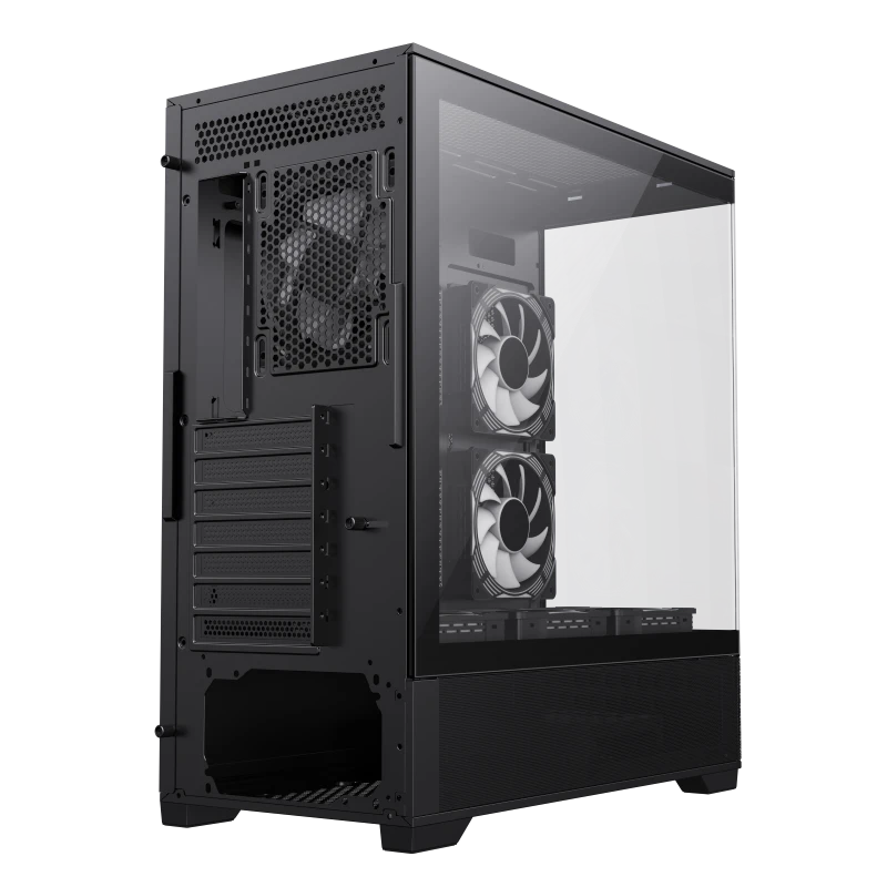 Carcasă pc gamemax vista, midi-tower, fără psu, negru 4