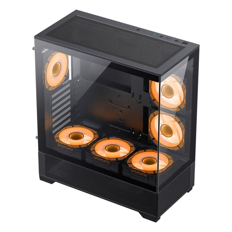 Carcasă pc gamemax vista, midi-tower, fără psu, negru 9