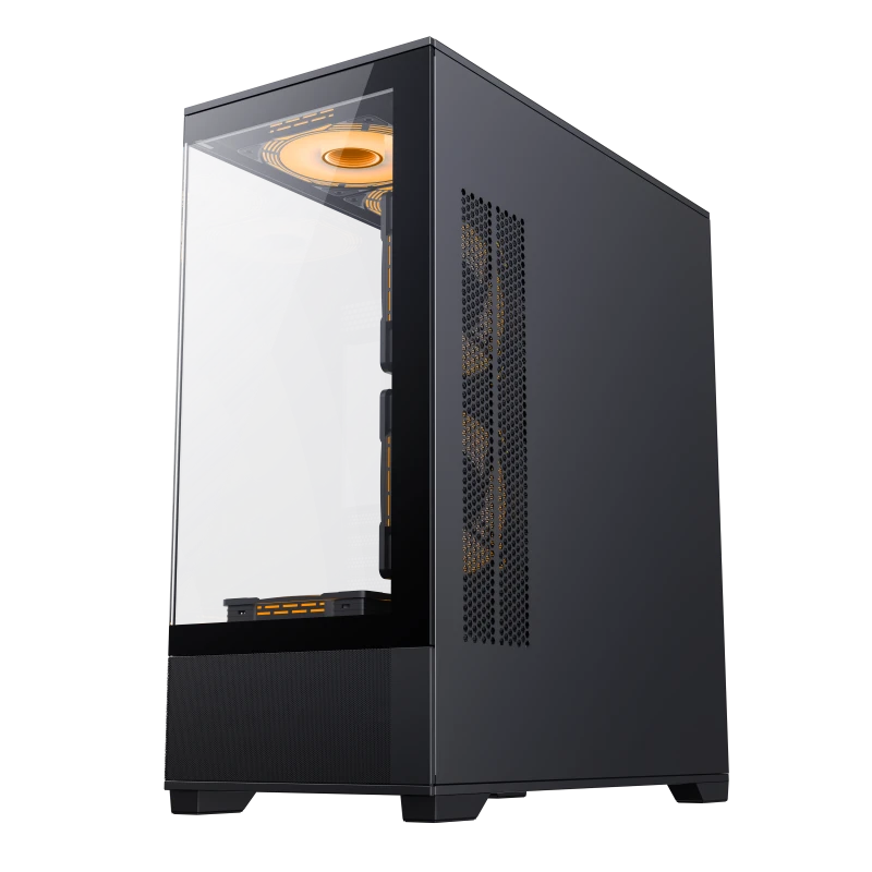 Carcasă pc gamemax vista, midi-tower, fără psu, negru 6
