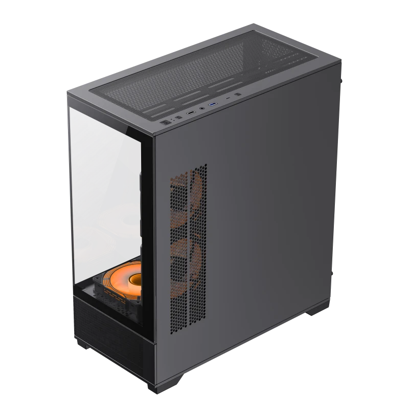 Carcasă pc gamemax vista, midi-tower, fără psu, negru 8
