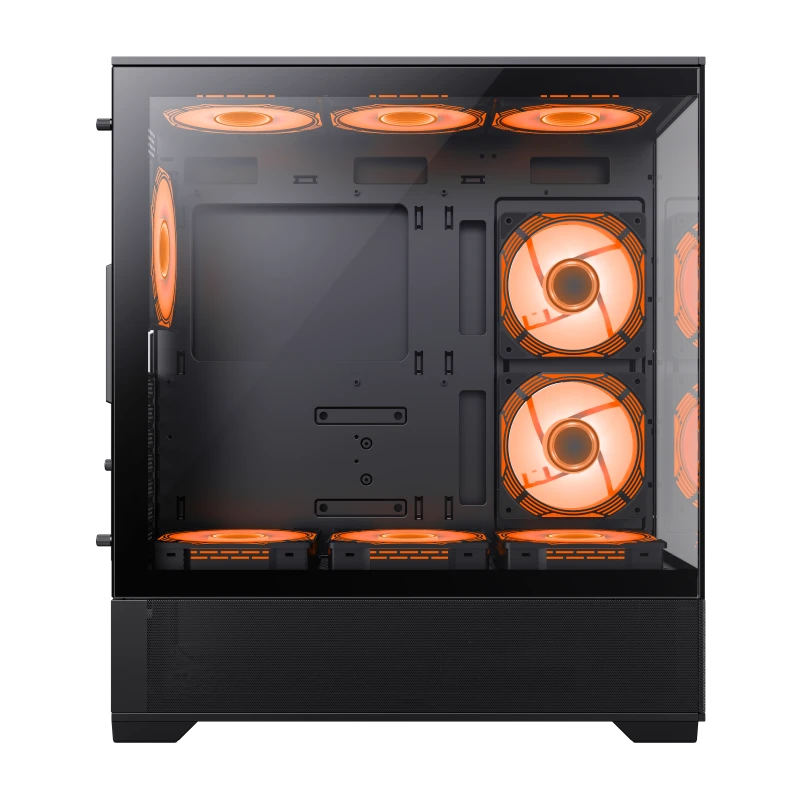 Carcasă pc gamemax vista, midi-tower, fără psu, negru 2