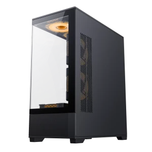 Carcasă pc gamemax vista, midi-tower, fără psu, negru Thumbnail 6