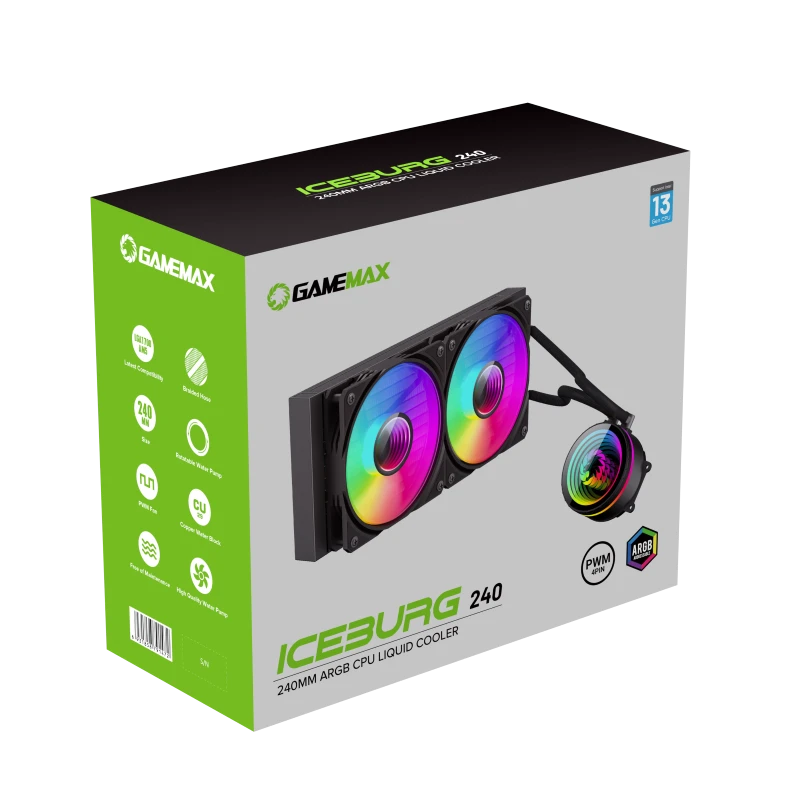 Кулер для процессора gamemax iceburg 240 infinity 9