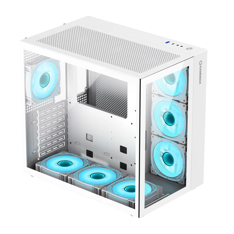 Компьютерный корпус gamemax infinity, midi-tower, без блока питания, белый 3