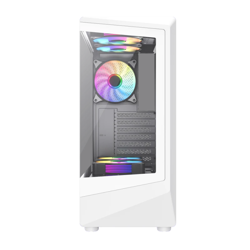 Компьютерный корпус gamemax vista coc aw, midi-tower, без блока питания, белый 9