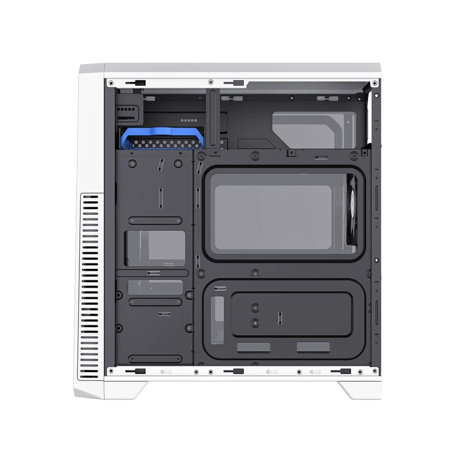 Компьютерный корпус gamemax g561e-wh, midi-tower, без блока питания, черный | белый 5