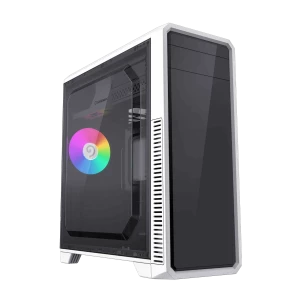 Компьютерный корпус Gamemax G561E-WH, Midi-Tower, Без блока питания, Черный | Белый