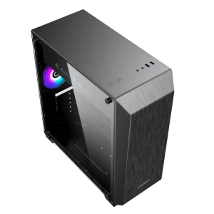 Carcasă PC Gamemax Nova N5, Midi-Tower, Fără PSU, Negru