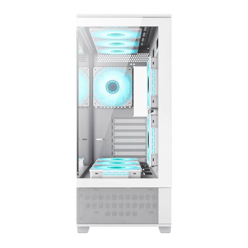 Компьютерный корпус gamemax vista, midi-tower, без блока питания, белый 10