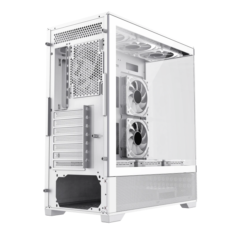 Компьютерный корпус gamemax vista, midi-tower, без блока питания, белый 4