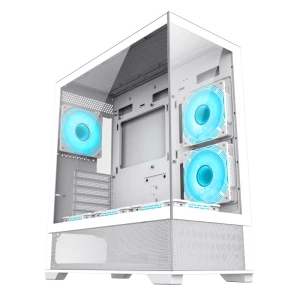Компьютерный корпус Gamemax VISTA, Midi-Tower, Без блока питания, Белый