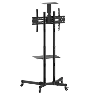 Мобильная стойка для телевизора Reflecta TV Stand 70VCE-Shelf, Чёрный