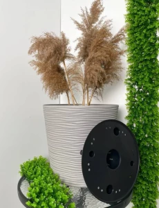 Ghiveci decorativ mare pentru flori model cu valuri (127075) Thumbnail 2