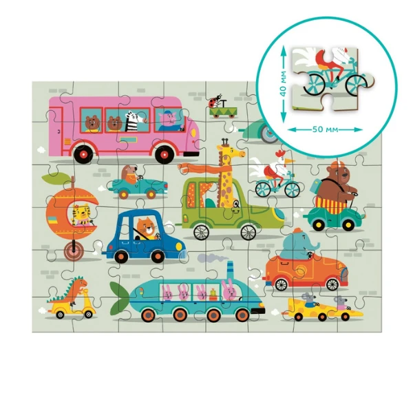 Puzzle "prinde-mă! pe drum", 48 elem. 5