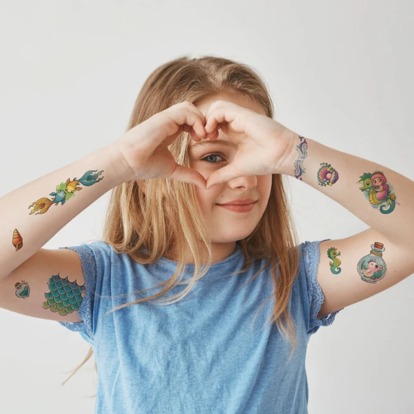 Set de tatuaje temporare pentru copii "pe valuri", 40 buc. 4