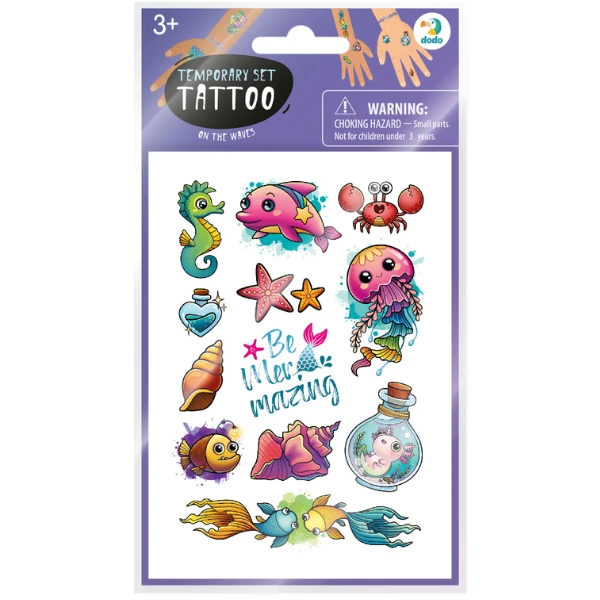 Set de tatuaje temporare pentru copii "pe valuri", 40 buc. 3