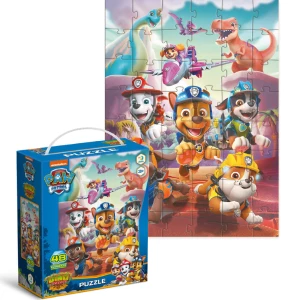 Puzzle &quot;Salvarea dinozaurului&quot;, seria Patrula cățelușilor, 48 elem.