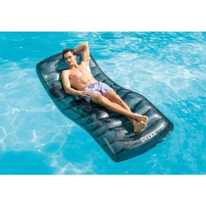 Intex şezlong gonflabil pentru înot 191х99 cm cu suport pentru pahar, până la 100 kg Thumbnail 8