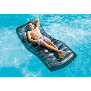 Intex şezlong gonflabil pentru înot 191х99 cm cu suport pentru pahar, până la 100 kg Thumbnail 3