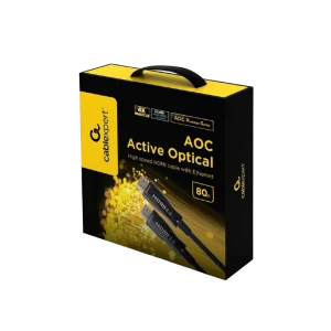 Audio-video cablu cablexpert ccbp-hdmi-aoc-80m-02, hdmi (m) - hdmi (m), 80m, negru Thumbnail 2