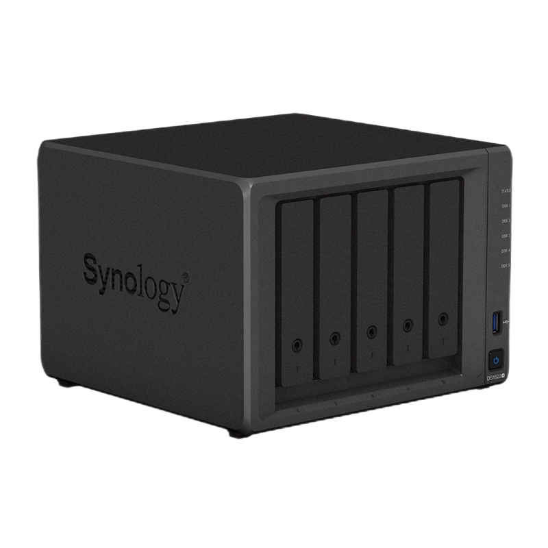 Сетевое хранилище synology ds1522+, чёрный 11