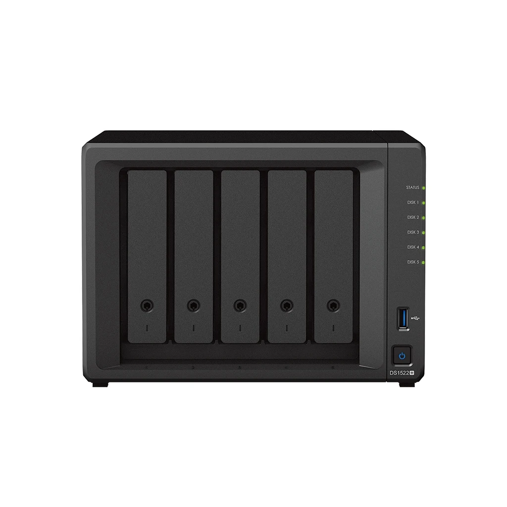 Сетевое хранилище synology ds1522+, чёрный 8