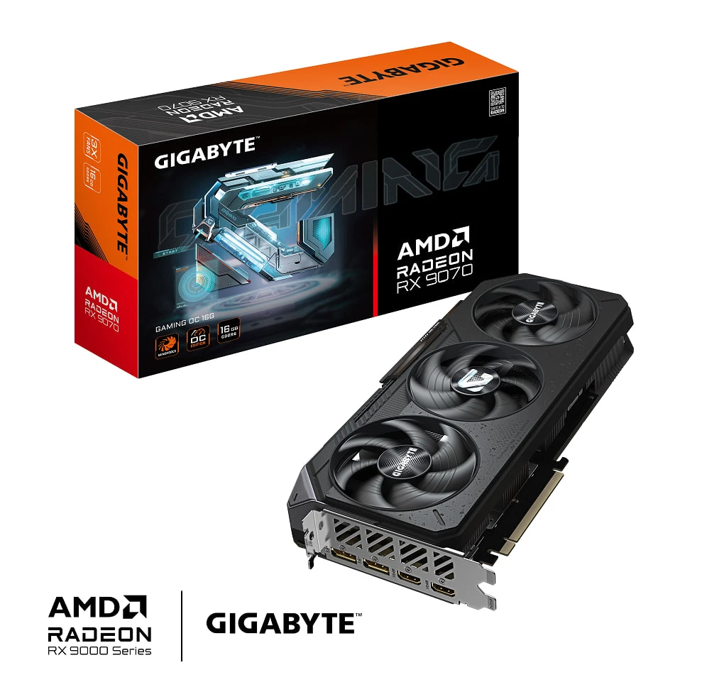 Placă video gigabyte gv-r9070gaming oc-16gd, 16gb gddr6 256bit 5