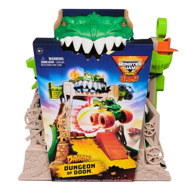 Set de joacă monster jam "dragon dungeon of doom" 1:87 3