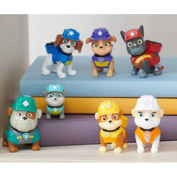 Set de 7 mini-figurine rubble &amp; crew, seria "patrula cățelușilor" 8