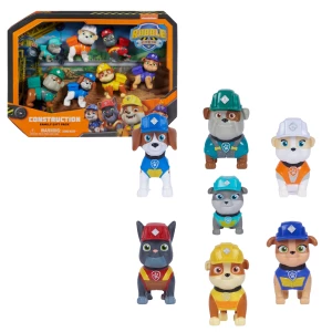 Set de 7 mini-figurine Rubble &amp;amp; Crew, seria &quot;Patrula Cățelușilor&quot;