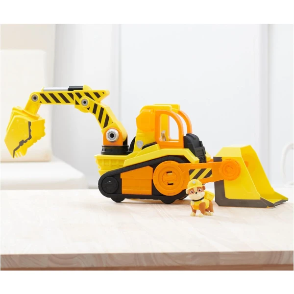 Buldozer cu figurină, rubble &amp; crew, seria "patrula cățelușilor" 4