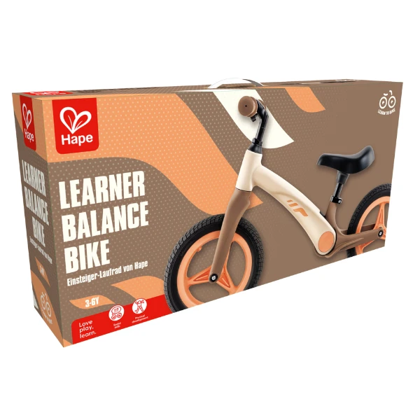 Детский беговел "learner balance bike", бежевый 3