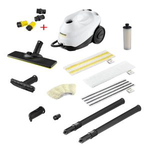Пароочиститель Karcher SC 3 EasyFix Anniversary Edition + Комплект круглых щеток 2.863-264.0, Белый