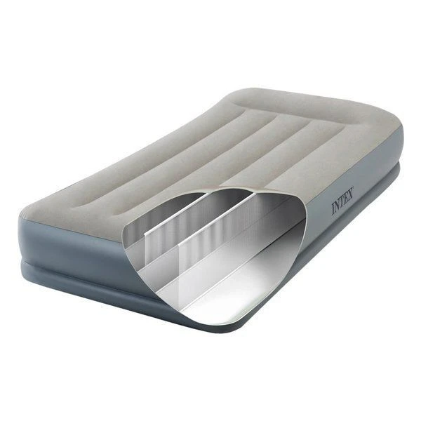 Intex saltea gonflabilă "velur mid-rise air" 99x191x30 cm cu tetieră și pompă încorporată 220v, până la 136 kg 3