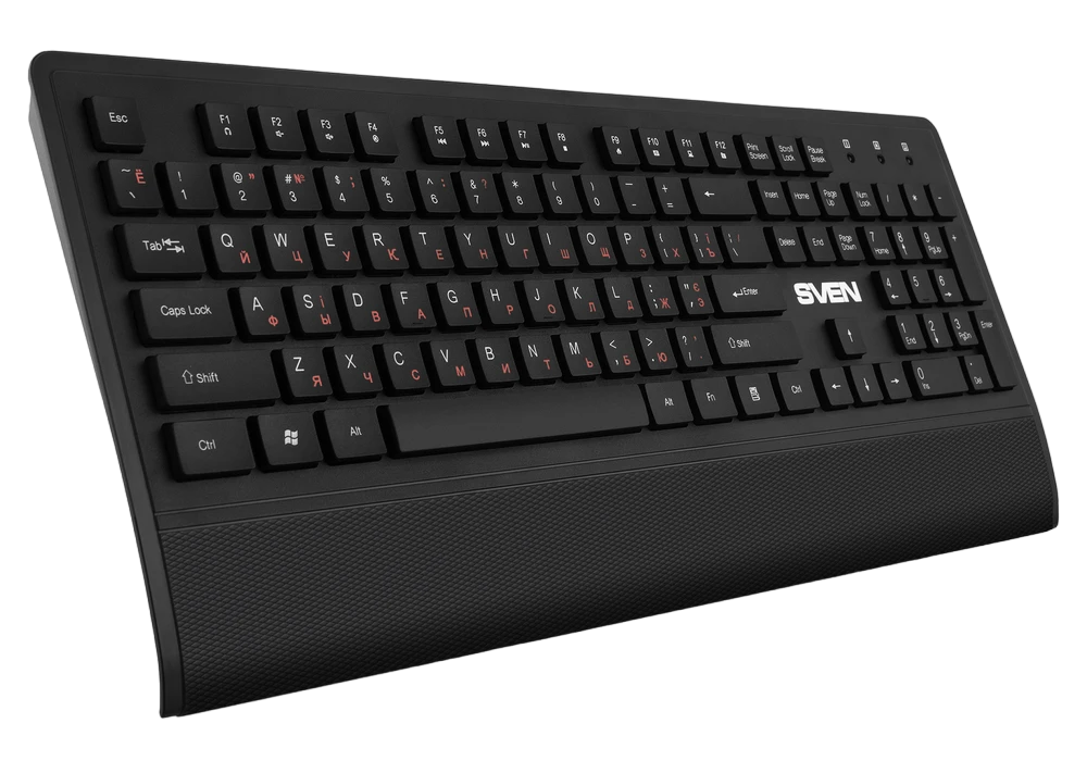 Клавиатура, мышь и коврик для мыши sven kb-c3800w, беспроводное, чёрный 7
