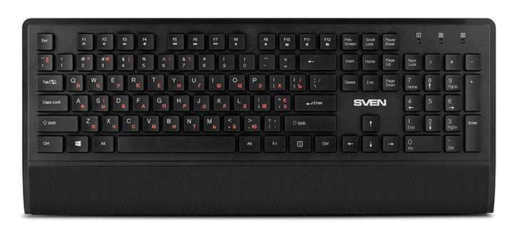 Клавиатура, мышь и коврик для мыши sven kb-c3800w, беспроводное, чёрный 4