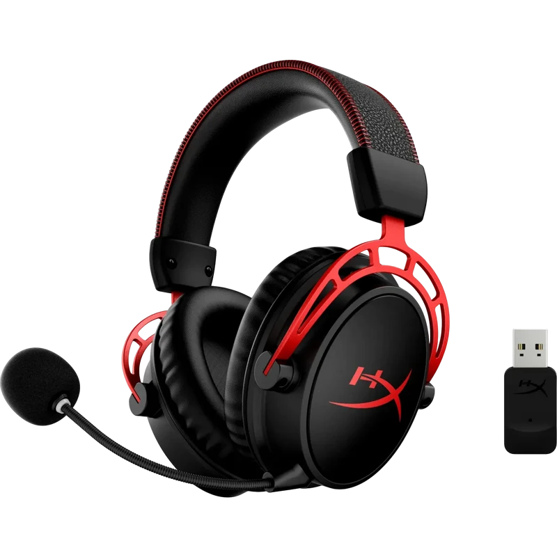 Căști gaming hyperx cloud alpha wireless, fără fir, negru/rosu 4