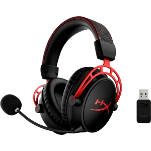 Căști gaming hyperx cloud alpha wireless, fără fir, negru/rosu Thumbnail 4