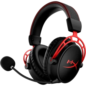 Căști gaming hyperx cloud alpha wireless, fără fir, negru/rosu