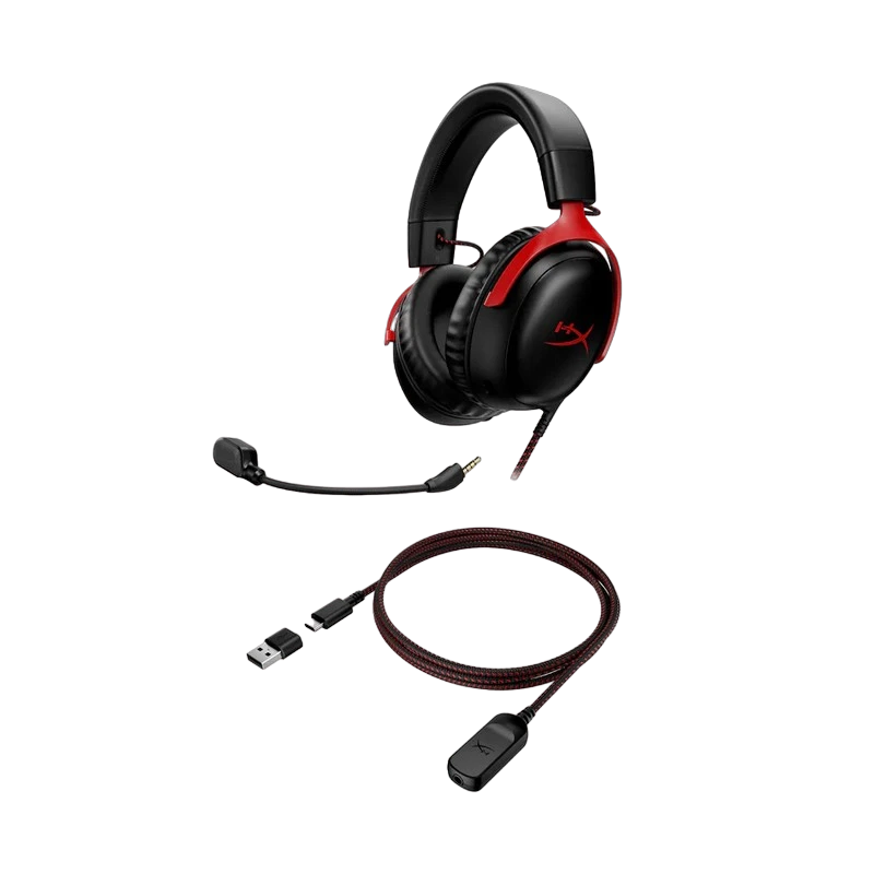 Игровая гарнитура hyperx cloud iii, usb, красный 3
