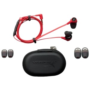 Игровая гарнитура hyperx cloud earbuds ii, проводной аналоговый, красный Thumbnail 2