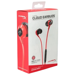 Игровая гарнитура hyperx cloud earbuds ii, проводной аналоговый, красный Thumbnail 5