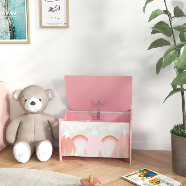 Băncuță cu spațiu de depozitare „pink forest”, u-grow 9